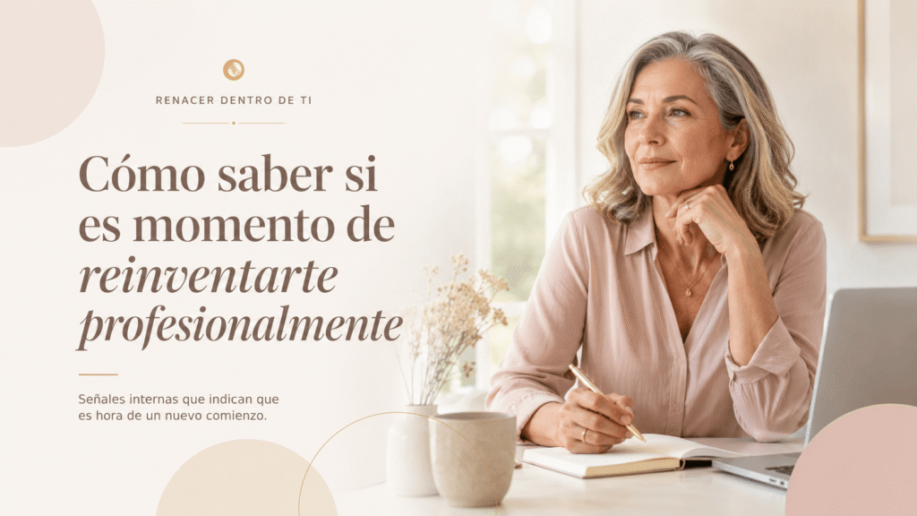 Cómo saber si es momento de reinventarte profesionalmente